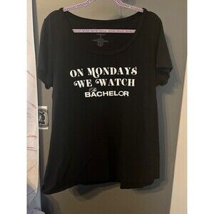 Torrid size 2 2x black on Mondays we watch the bachelor t shirt
